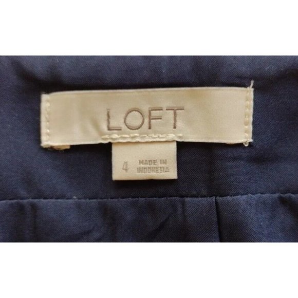 Loft Skirt Womens 4 Mini Tweed Zip Front Pockets Lined Multi Color - Picture 8 of 10